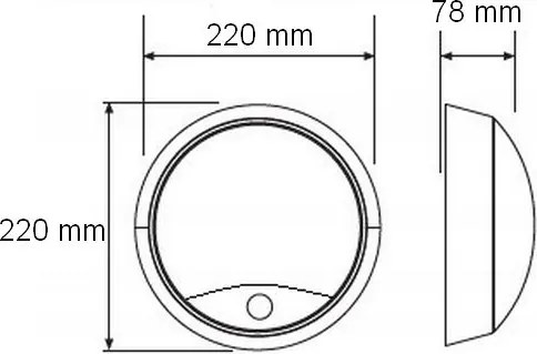 LED kültéri fali lámpa szenzorral LED/15W/230V 4000K IP65