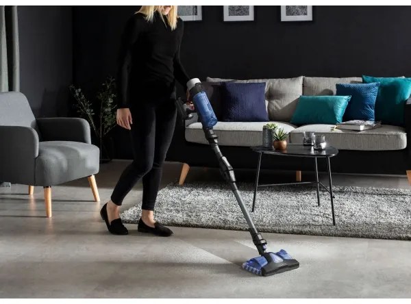 Rowenta - Botporszívó X-FORCE FLEX ANIMAL AQUA AUTO 4in1 250W/230V fekete/kék