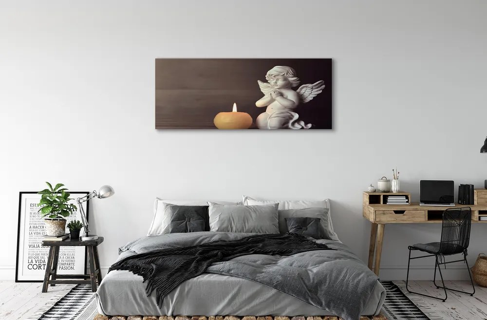 Canvas képek Ima angyal gyertya 100x50 cm