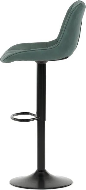 Bárszék zöld színben, szövet kárpittal AUB-V3066 GRN3