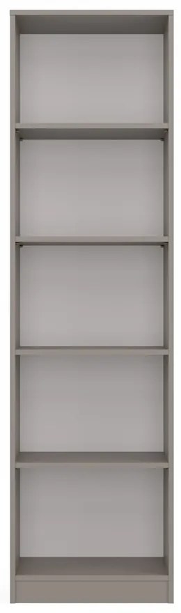 Faenza R50 polcos szekrény, könyvtartó, 50x182x30 cm, agyag színű