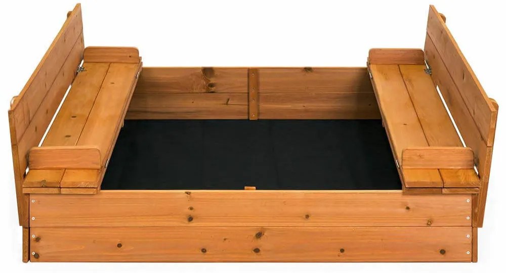 Fa homokozó paddá alakítható tetővel