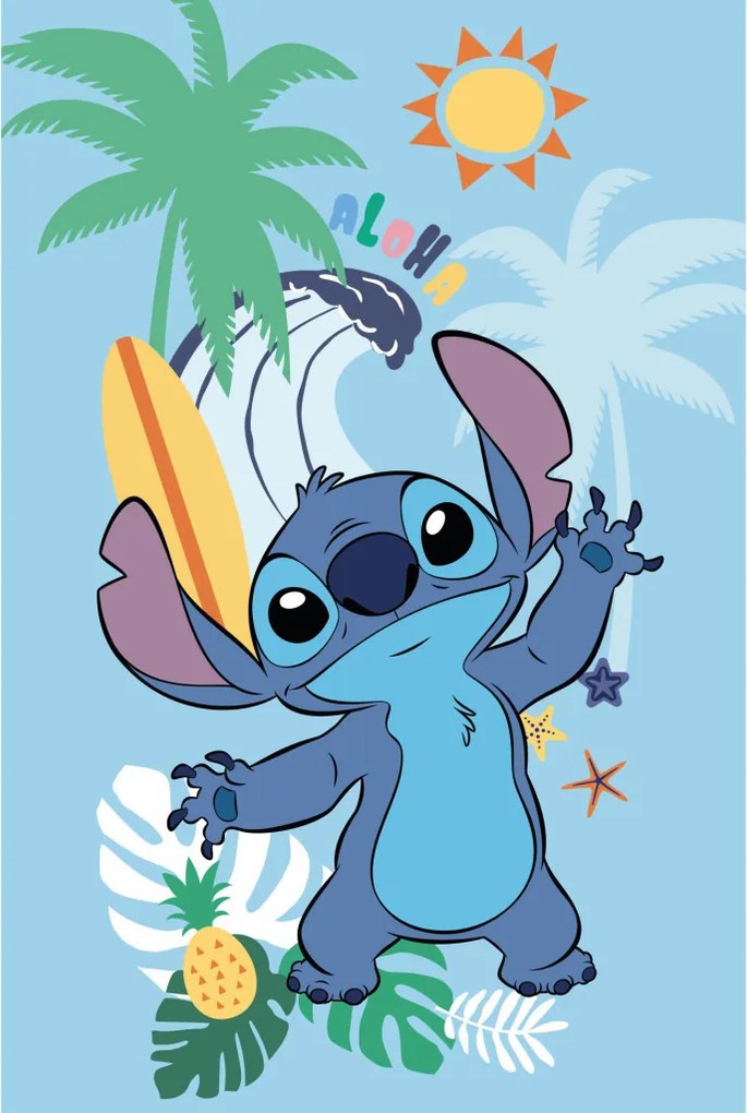 Disney Lilo és Stitch, A csillagkutya Summer polár takaró 100x150cm
