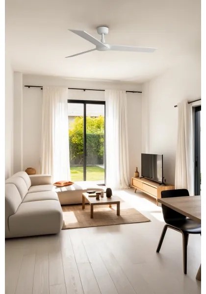 FARO 34297WT - Mennyezeti ventilátor RUDDER L fehér átm. 132 cm WT + távirányítás