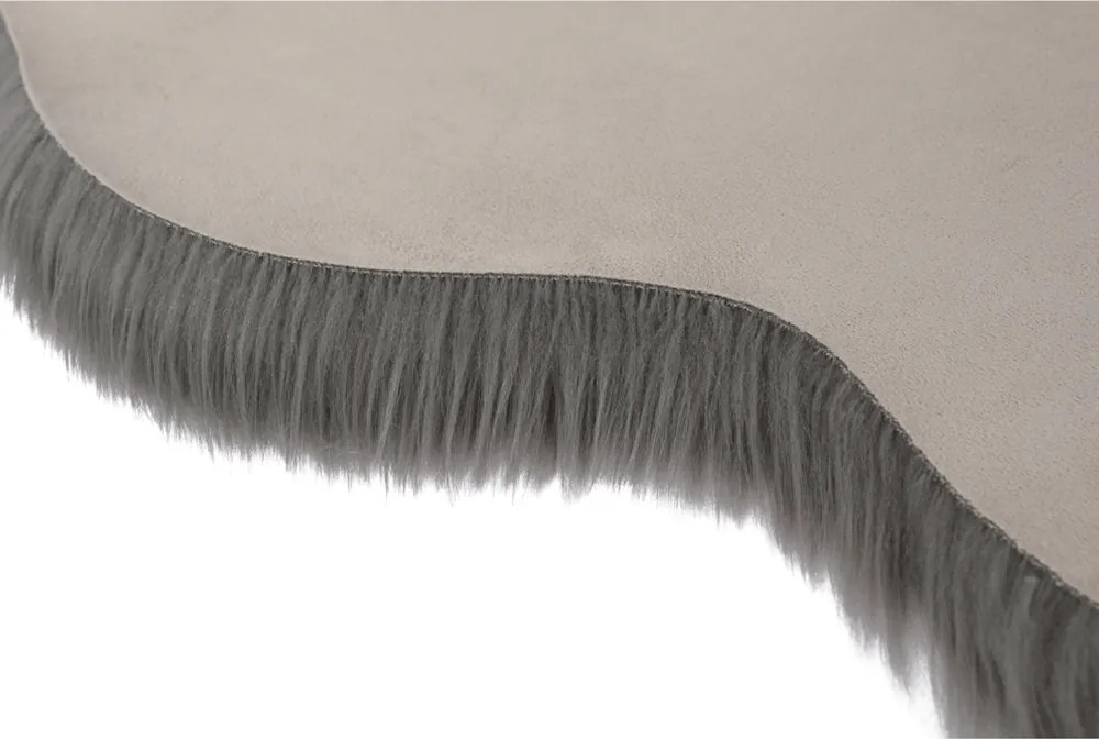 Műszőrme, szürke, 60x90, EBONY TYP 5