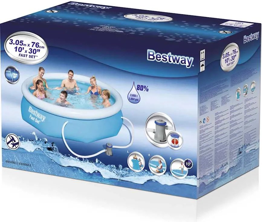 Bestway Fast Set 57270 medenceszett 305 x 76 cm