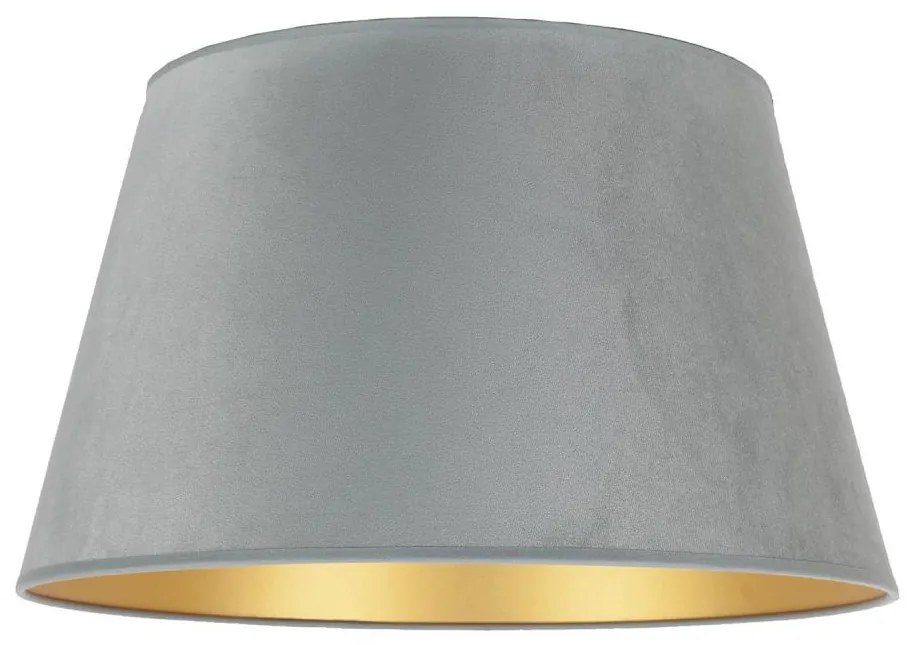 Duolla - CONE M E27 asztali lámpa búra, 28 cm átmérő, szürke 85387