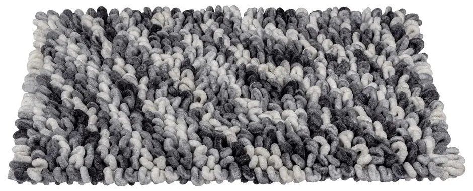 Szürkéskék textil fürdőszobai kilépő 60x90 cm Lerici – Wenko