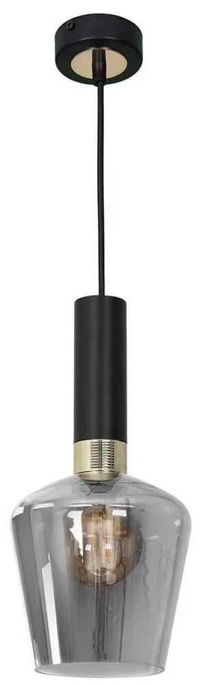 Csillár ROMA BLACK 1xE27 / 60W / 230V