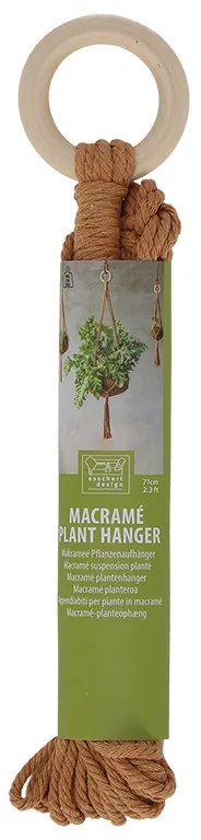 Makramé virágtartó, 71 cm