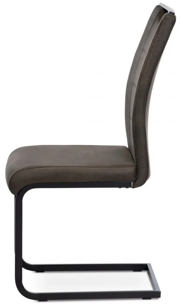 Scaun modern cu bază de sanie gri Dcl-412