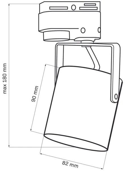 Spotlámpa sínrendszerhez MINOR 3xGU10/10W/230V + 1 m sín rendszer