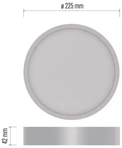 LED Mennyezeti lámpa LED/21W/230V 3000/3500/4000K á. 22,5 cm fehér