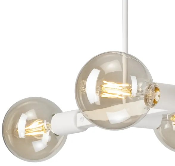 Csillár rúdon ASTRID 4xE27/60W/230V fehér