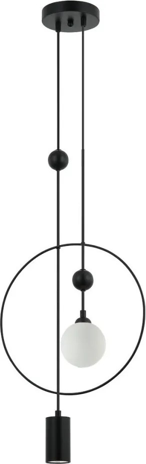 ITALUX PND-428892-BK TROSTI Egyágú Függesztett Lámpa Fém G9, GU10 IP20