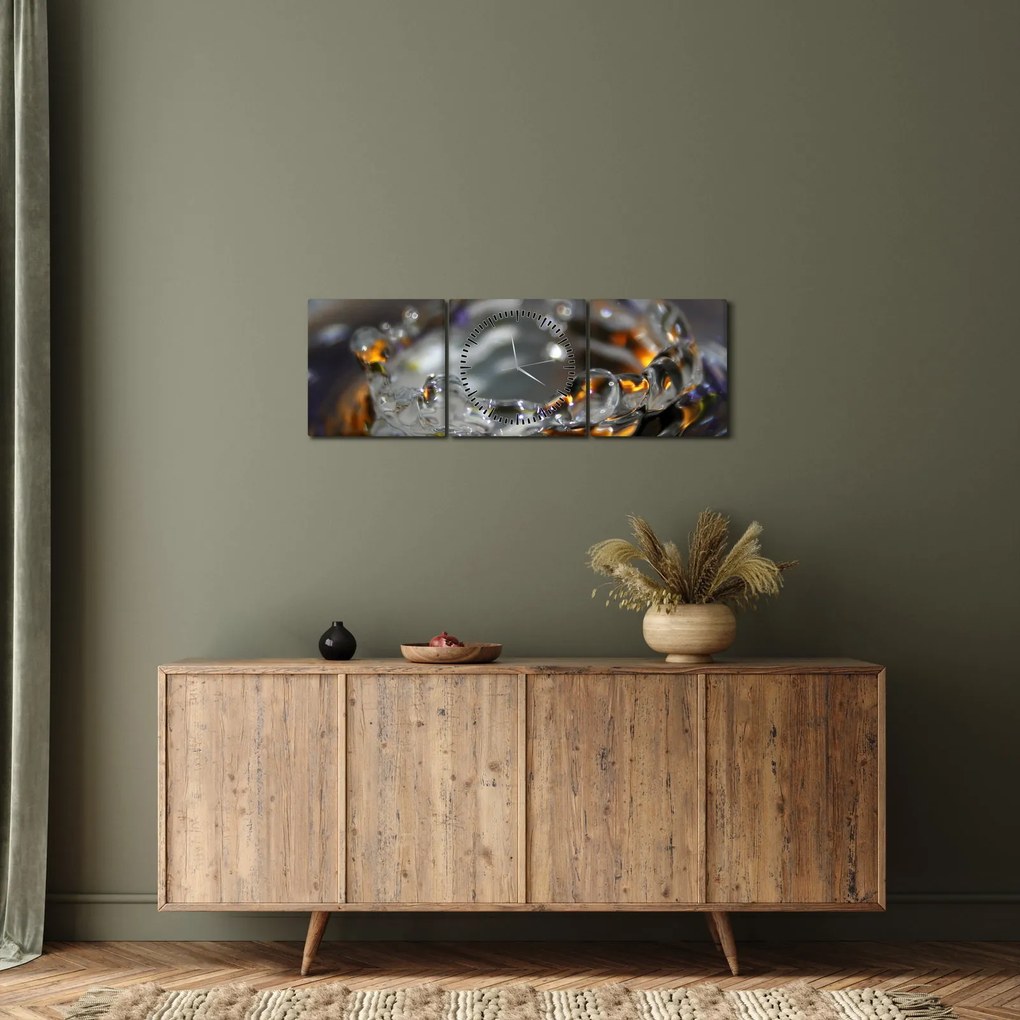 Vízcseppekből készült karkötő képe (órával) (90x30 cm)