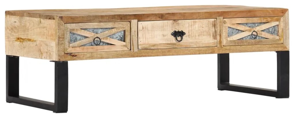 Tömör mangófa dohányzóasztal 110 x 50 x 38 cm