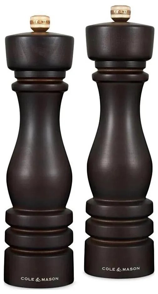 Cole&amp;Mason - Só- és borsdaráló készlet LONDON 2 db 22 cm bükkfa/barna