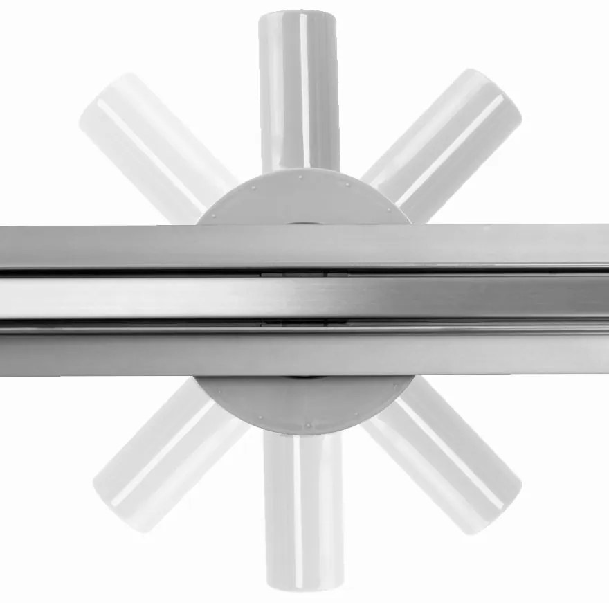 Lineáris lefolyó Rea Neo Slim Pro Nickel Brush INOX 50