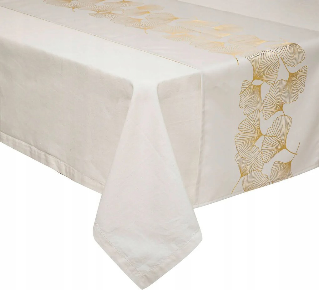 Asztalterítő Poliészter Arany Mintás 200X45 CM