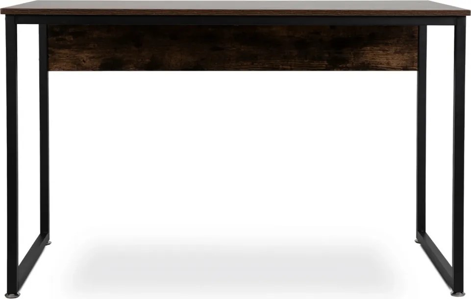 Íróasztal 120 cm, rusztikus tölgy/fekete színben ROSS