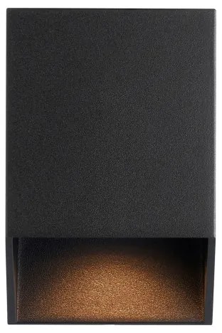 Nordlux - NIKO kültéri fali lámpatest 1x GU10 / 25 W / 230 V / IP54 fekete