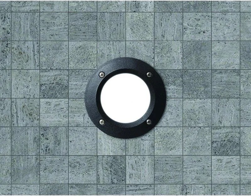 NOVOLUX 084D-G31X1A-02 DEVON Kültéri Falba Építhető Lámpa Fehér, Fekete GX53 IP66