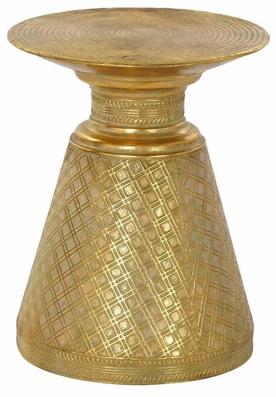 Arab stílusú lerakó kisasztal Réz színű 37x47 cm