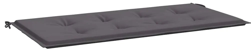 vidaXL antracitszürke oxford szövet kerti padpárna 120x50x4 cm