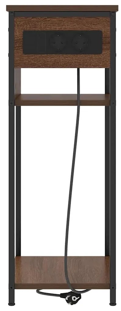 Éjjeliszekrény barna tölgy 41 x 28 x 76 cm Faanyag