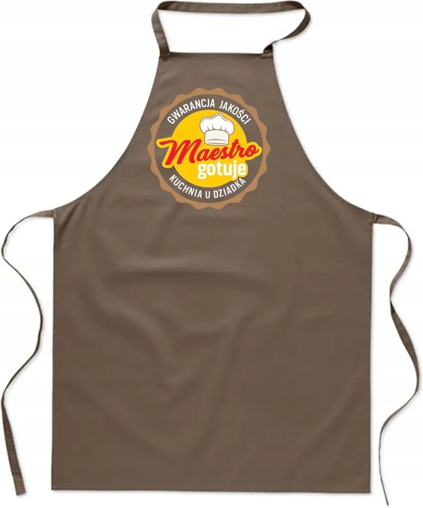 Konyhai Kötény bézs Nagypapa Konyha Maestro ajándék nap FA_424_b