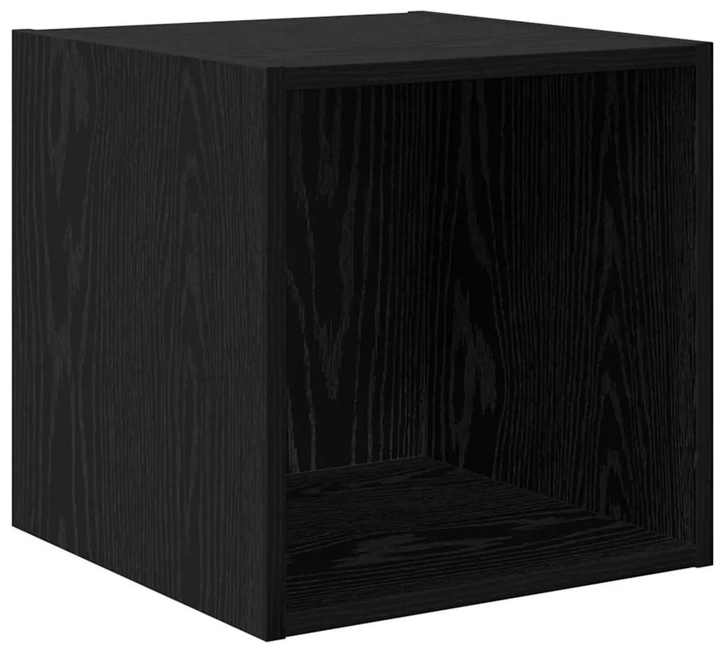 TV szekrény garnitúra 4 pcs Musta tammi 37 x 37 x 72 cm Faanyag