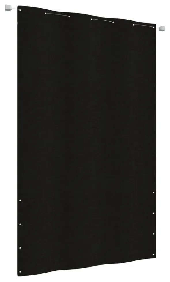 fekete oxford-szövet erkélyparaván 140 x 240 cm