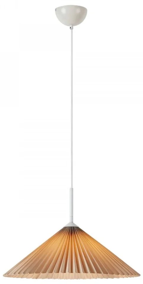 Markslöjd 108710 - Csillár zsinóron PLISADO 1xE27/40W/230V átm. 50 cm bézs