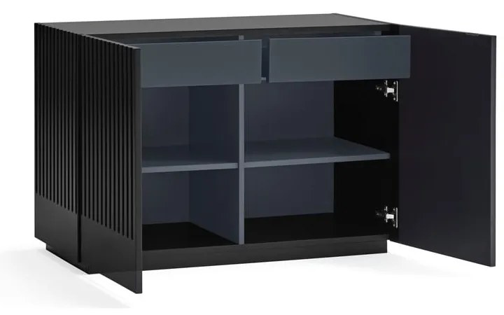 Fekete alacsony komód 100x70 cm Doric – Teulat