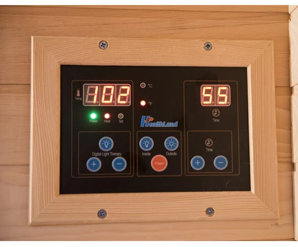 Sauna DeLuxe 3300 Carbon, barna