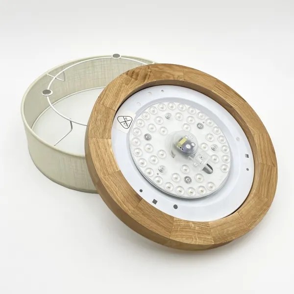 Brilagi - BELLADONNA LED mennyezeti lámpatest LED/20W/230V átm. 30 cm krémszínű/tölgy