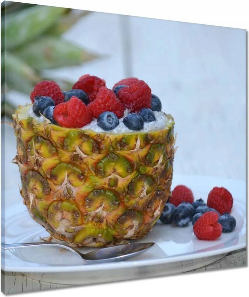 Vászonkép 60x60 Töltött ananász