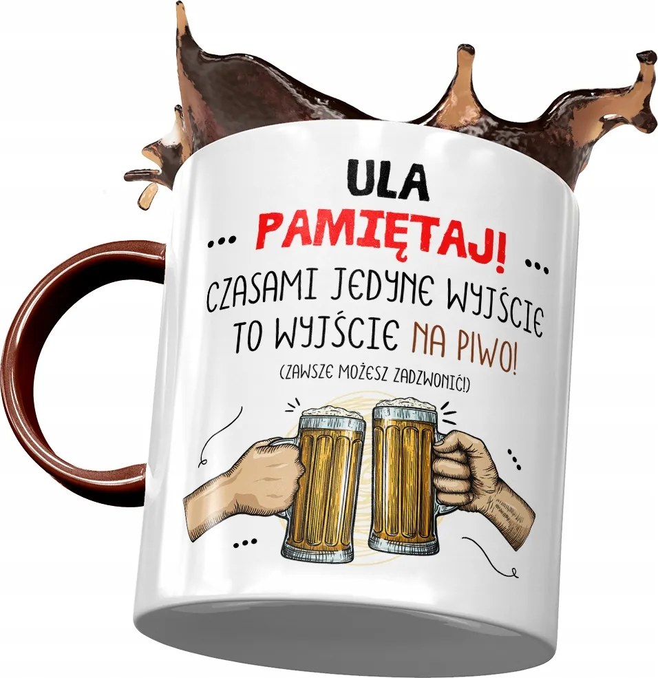 Bordó bögre Ursula Kaptár Barátnő Feleség Nyomtatott Fotóval