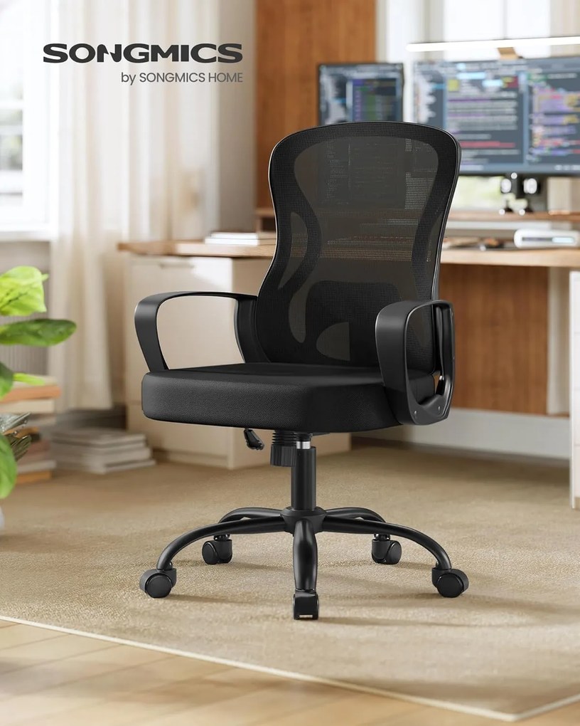 Irodai Szék Ergonomikus Hálós Forgószék, fekete