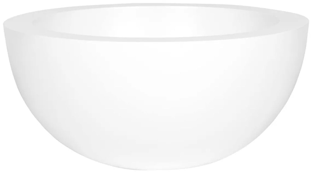 Pottery Pots Vic Bowl ültetőgép, matt fehér, többféle méretben - PotteryPots méret: S - h 18 cm, ⌀ 38,5 cm