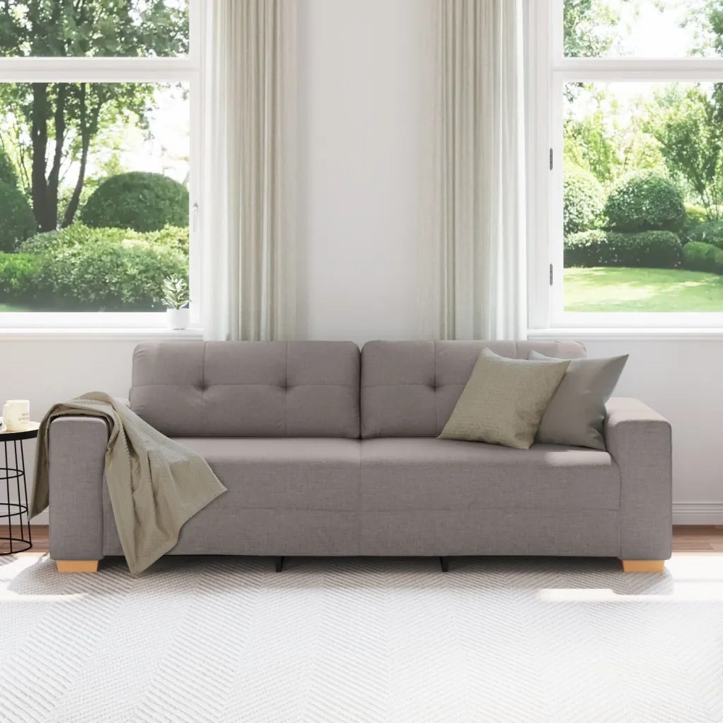 kanapé Taupe Textil, Fa Közepes Tartós Taupe kanapé