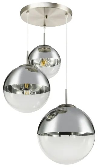 GLOBO 15851-3 - Csillár zsinóron VARUS 3xE27/40W/230V
