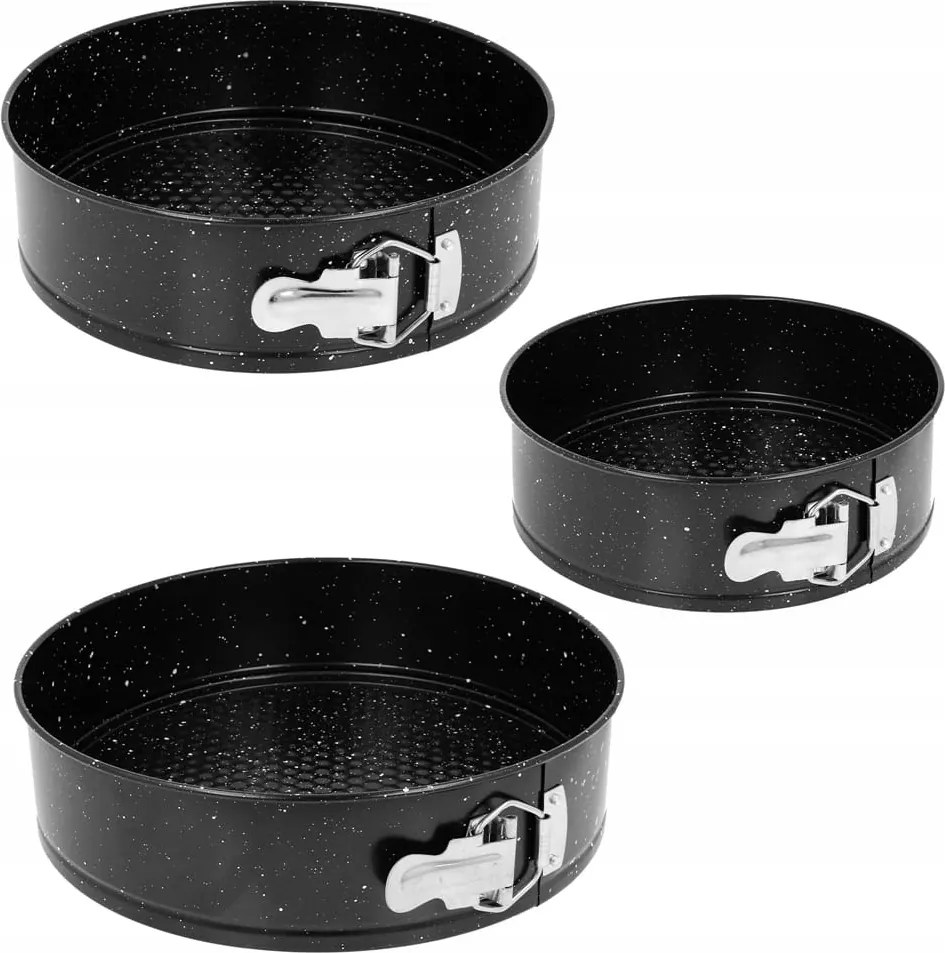 3 db Tortaforma tepsi sütőforma 24/26/28cm Márványos