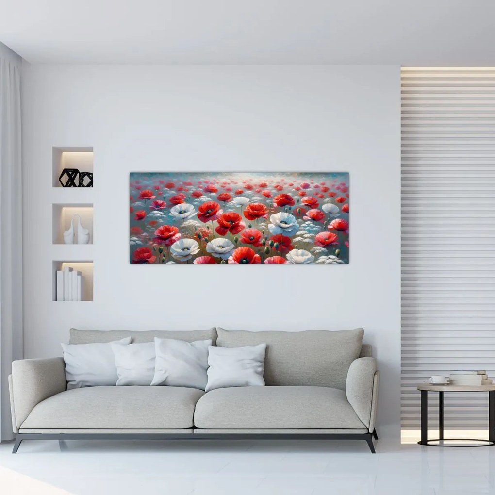 Kép - Pipacsmező (120x50 cm)