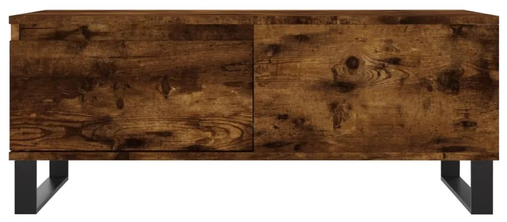 Füstös tölgy színű fatermék dohányzóasztal 90x50x36,5 cm