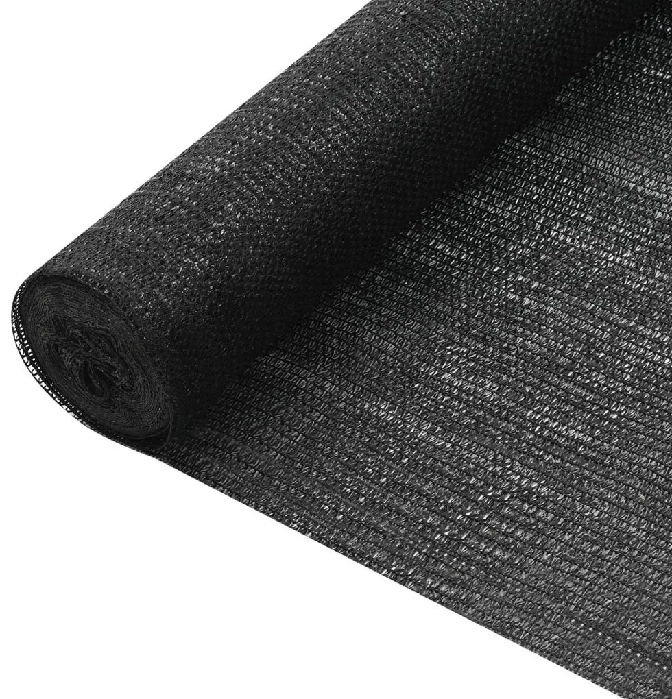 Fekete HDPE belátásgátló háló 1 x 50 m 75 g/m²