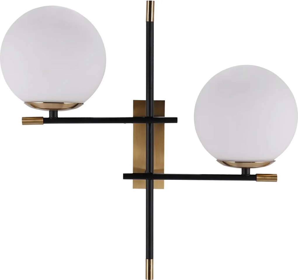 Italux glamour modern fali lámpa stelia antik bronz fehér matt fekete itxwl-43660-2