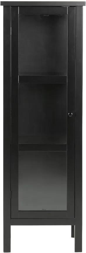 Eton fekete tálalószekrény, magasság 136,5 cm - Actona