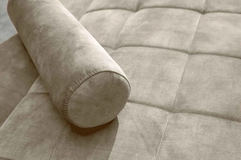 Design ágyazható kanapé Walvia 196 cm pezsgő bársony